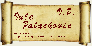 Vule Palačković vizit kartica